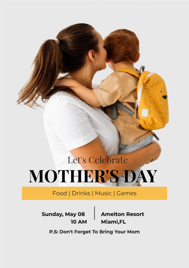 Mother's Day Celebration Event Flyer