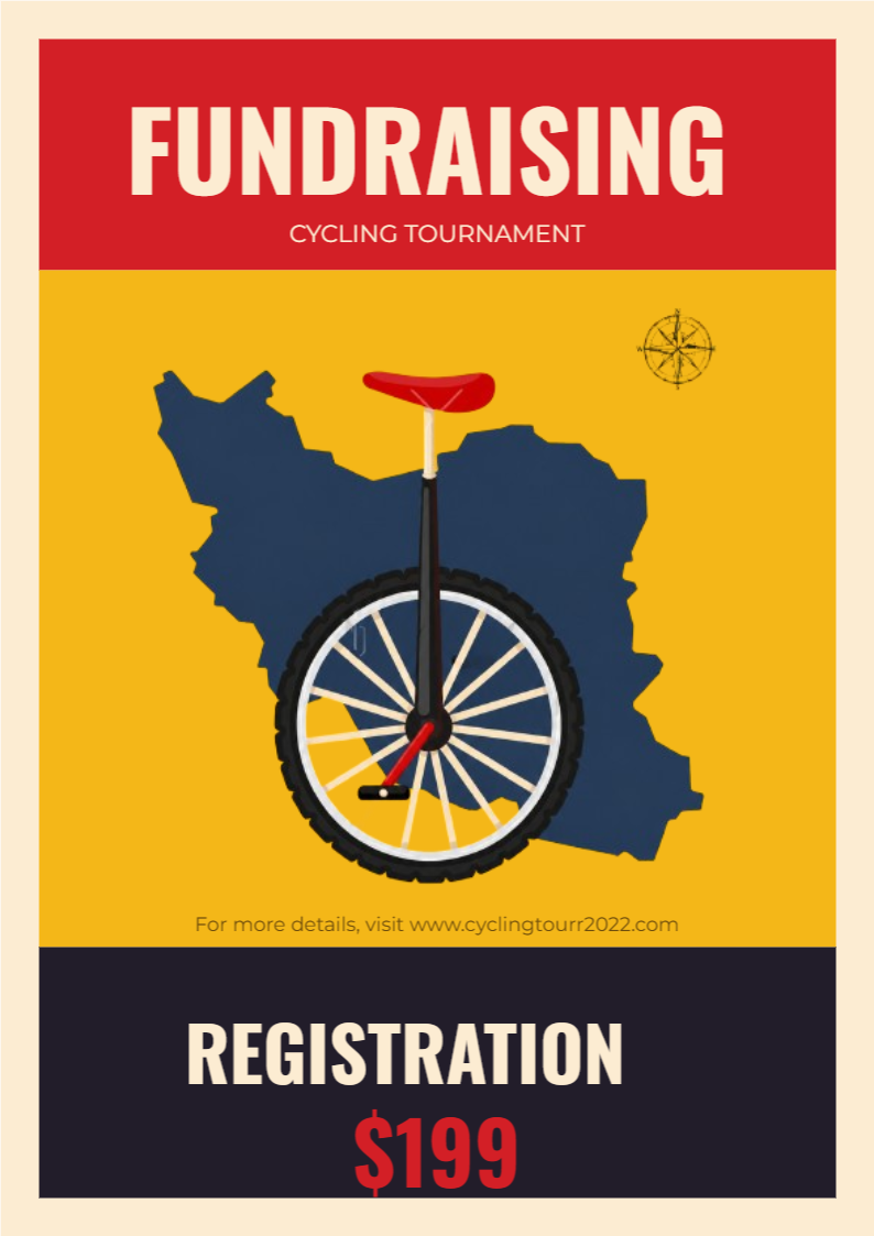Fundraising Cycling Tournament Flyer