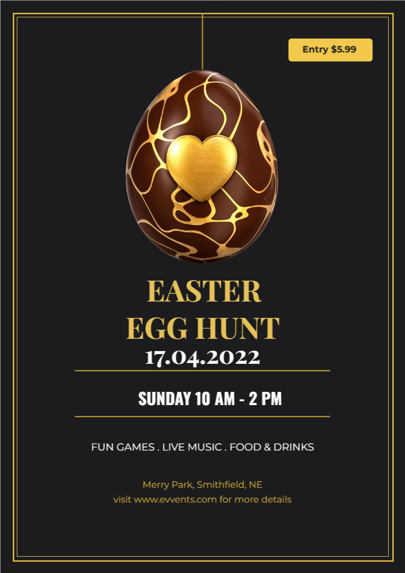 Easter Egg Hunt Event Flyer