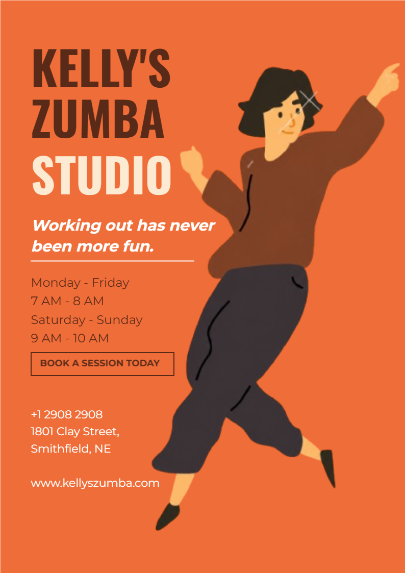 Kelly's Zumba Studio Flyer
