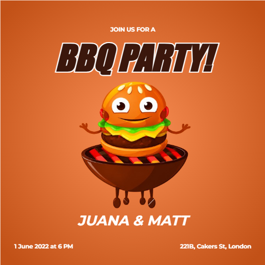 BBQ Party Invitation