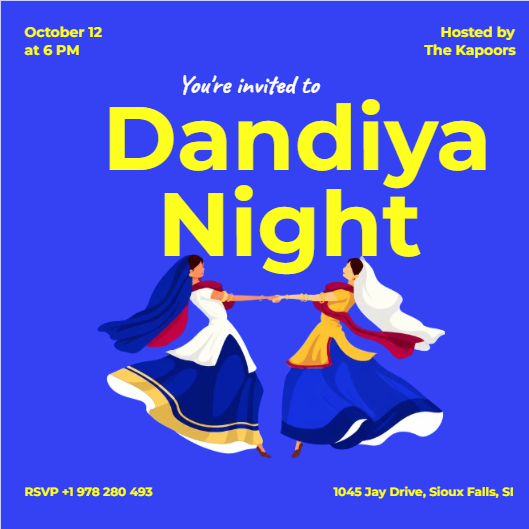 Dandiya Night Invitation