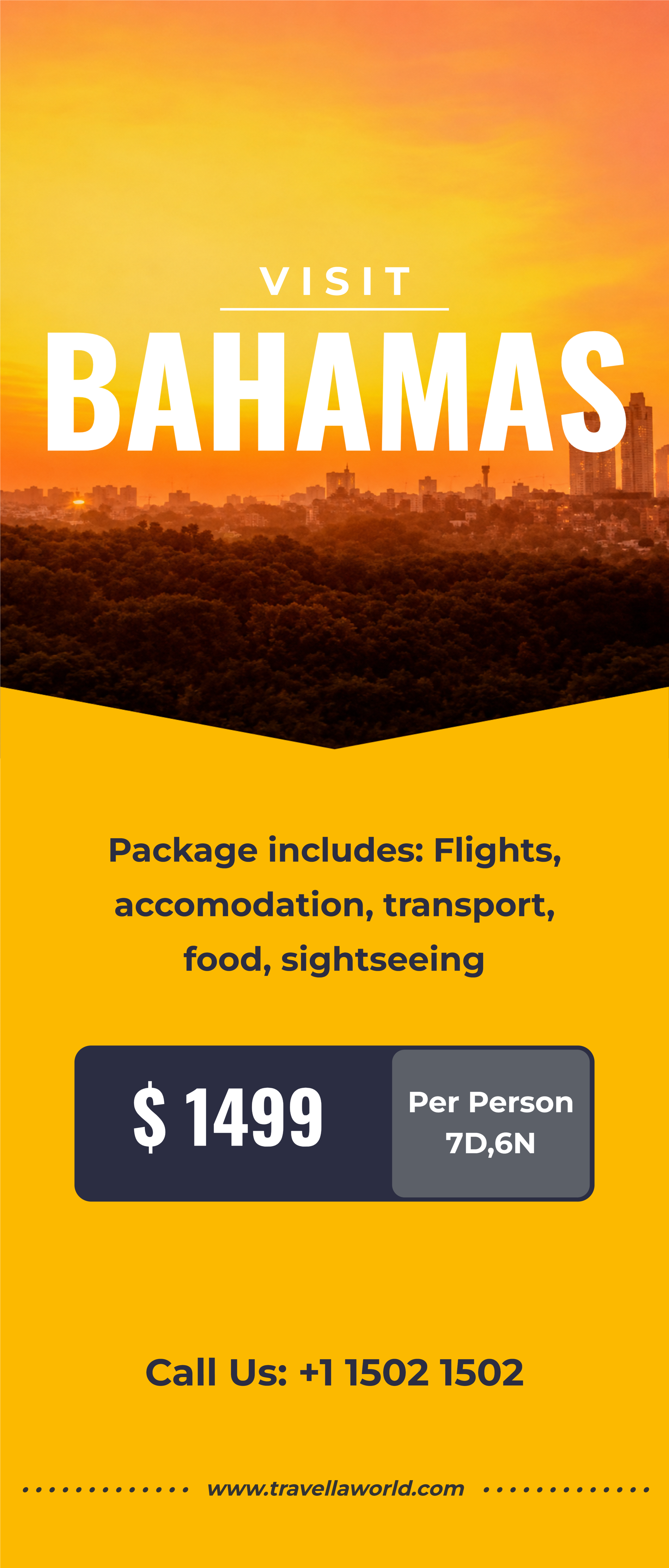 Visit Bahamas Travel Rollup Banner