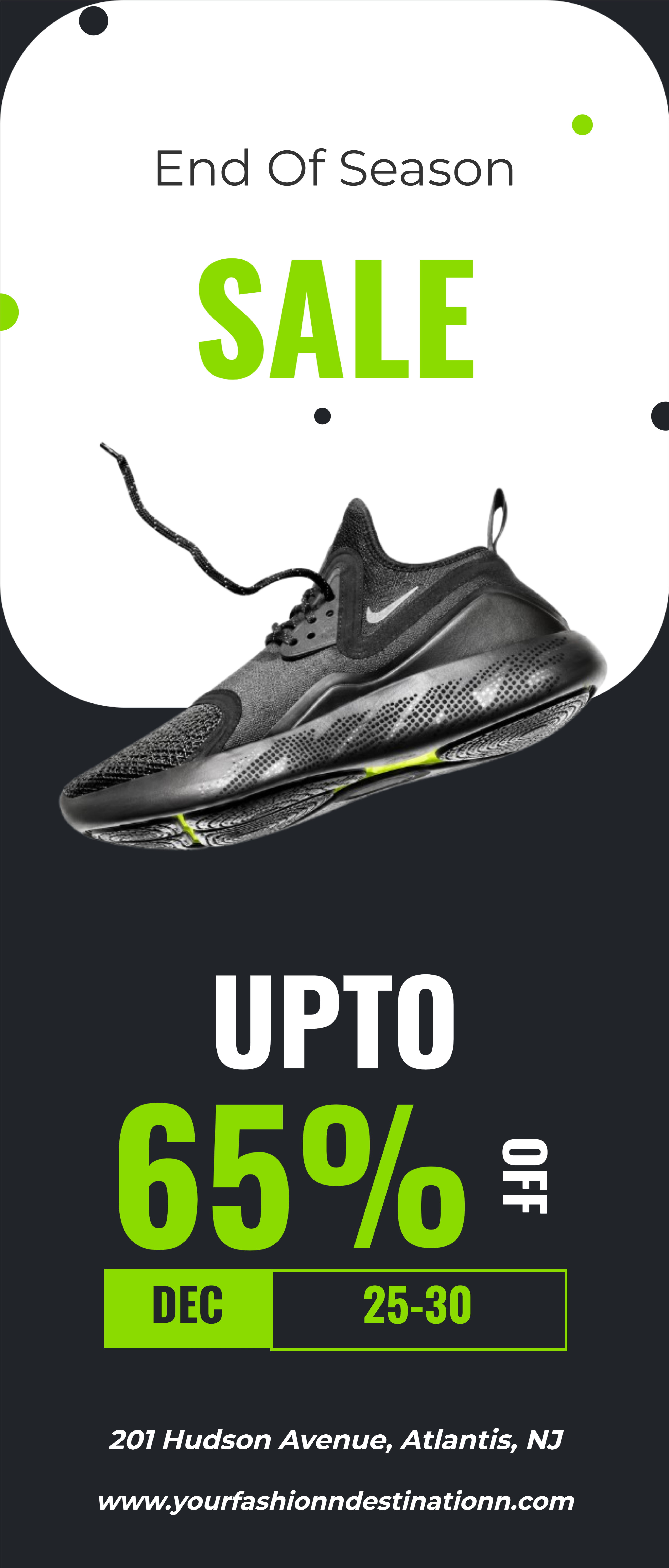 End Of Season Sneaker Sale Rollup Banner